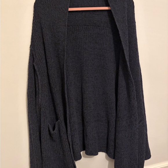Free People Oversized Grandpa Long Sleeve Pocket Cardigan Sweater l xl x-large - Picture 5 of 10